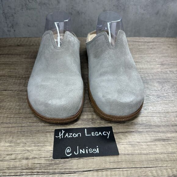 Earth~Women’s~”Flan”  Round Toe Tan Suede Casual Slip On Flat Mules~Size 11 - Picture 3 of 9